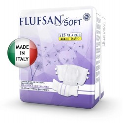 Подгузники FLUFSAN Soft Day / Флюфсан Софт Дей, размер XL, 15 шт