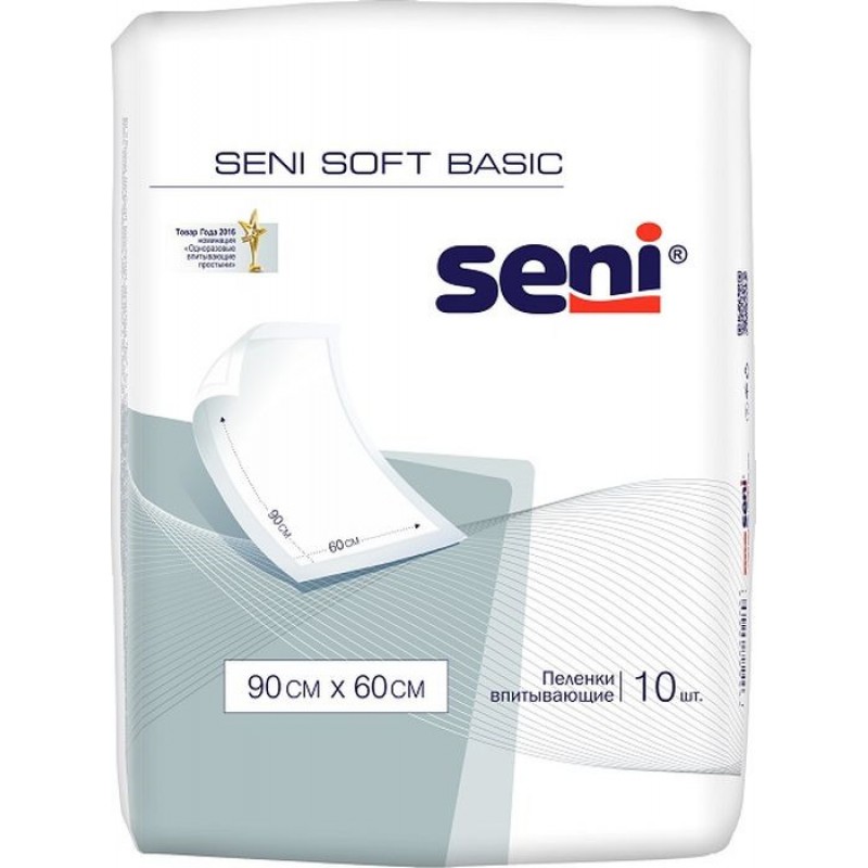 Пеленки Seni Soft Basic 90х60 см, 30 шт