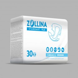 Подгузники Zollina Standart Plus / Золина Стандарт Плюс размер S 30 штук